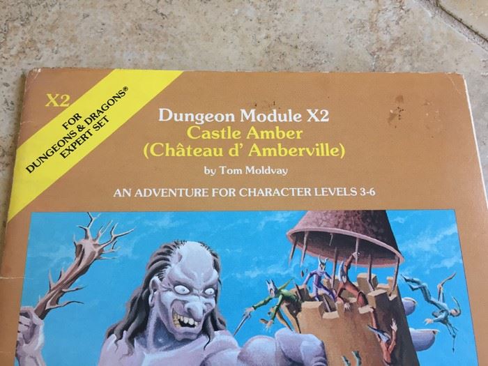 Castle Amber (Chateau d' Amberville) (Dungeons & Dragons Module X2) TSR 1981 [Photo 2]