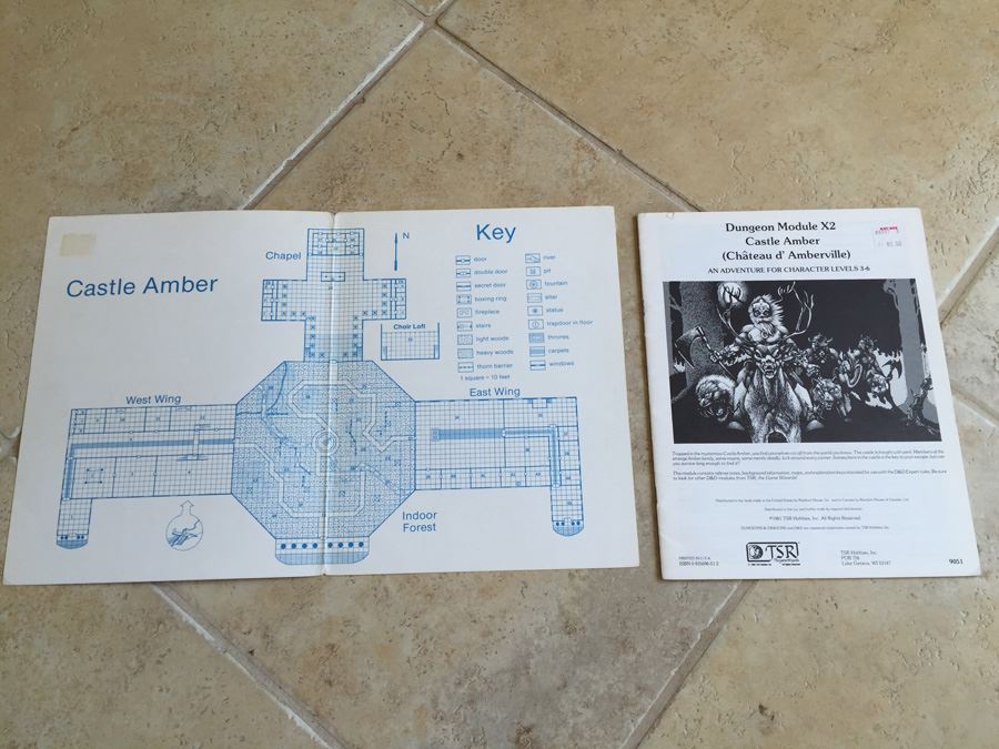 Castle Amber (Chateau d' Amberville) (Dungeons & Dragons Module X2) TSR 1981 [Photo 3]