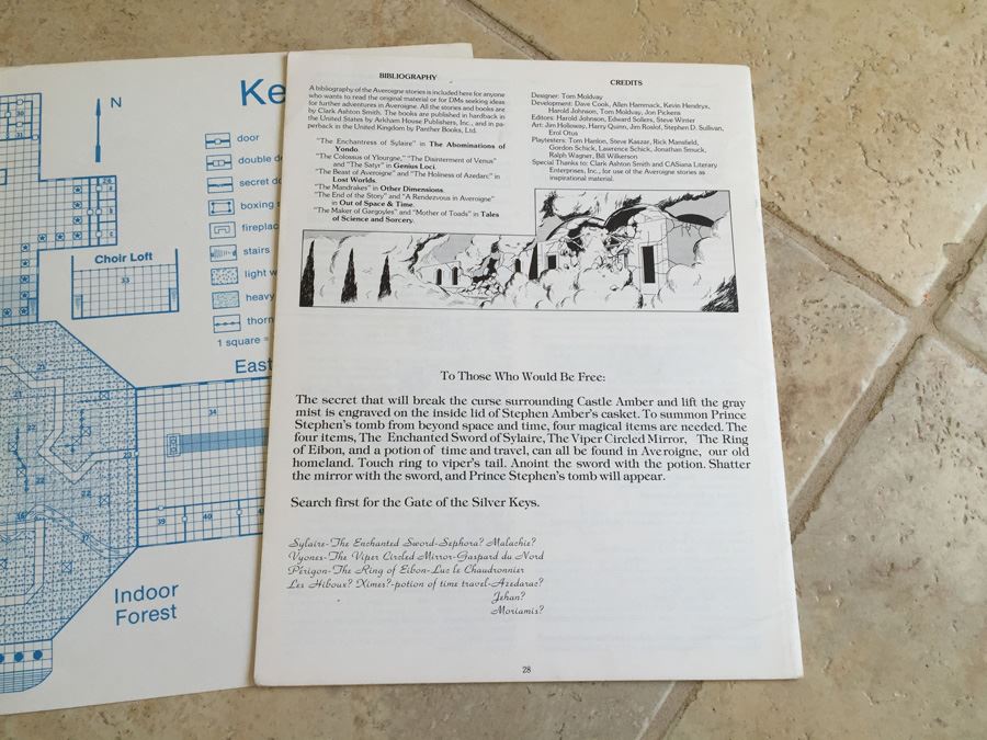 Castle Amber (Chateau d' Amberville) (Dungeons & Dragons Module X2) TSR 1981 [Photo 10]