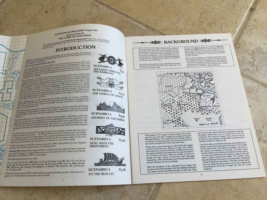 Curse of Xanathon (Dungeons & Dragons Module X3) TSR 1982 [Photo 6]