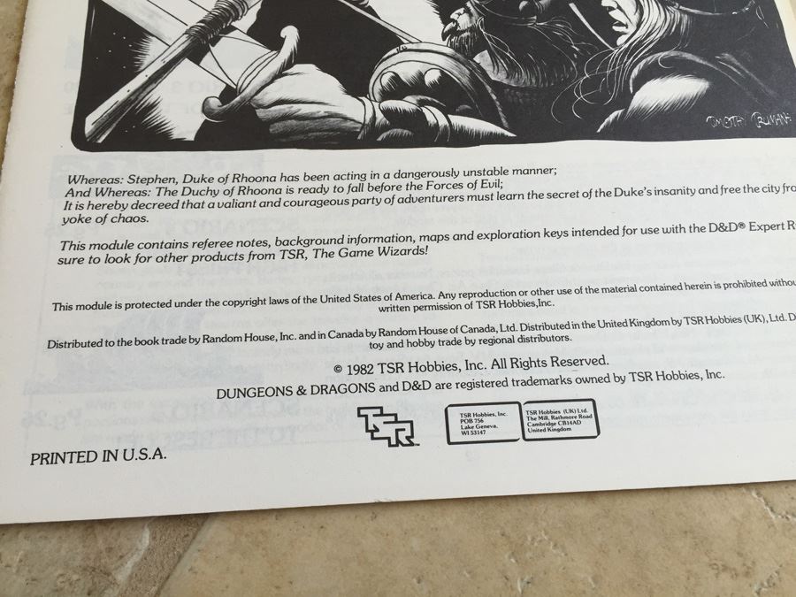 Curse of Xanathon (Dungeons & Dragons Module X3) TSR 1982 [Photo 5]