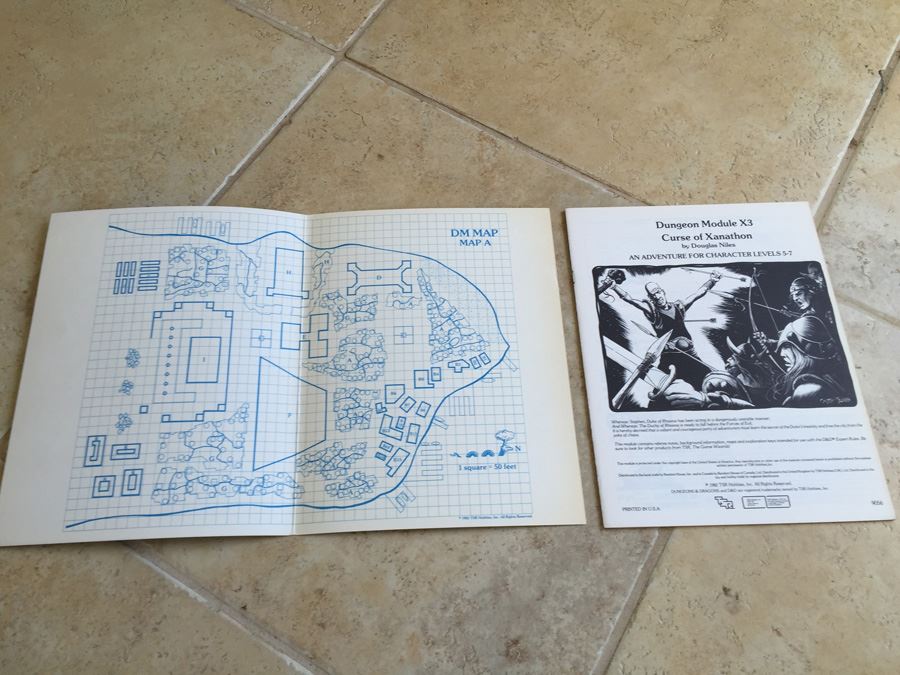 Curse of Xanathon (Dungeons & Dragons Module X3) TSR 1982 [Photo 2]