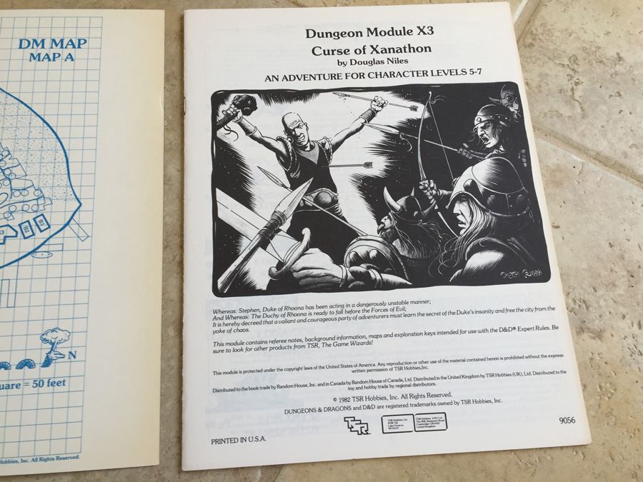 Curse of Xanathon (Dungeons & Dragons Module X3) TSR 1982 [Photo 4]