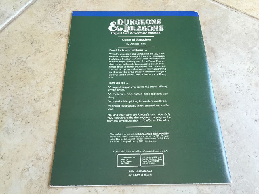 Curse of Xanathon (Dungeons & Dragons Module X3) TSR 1982 [Photo 8]