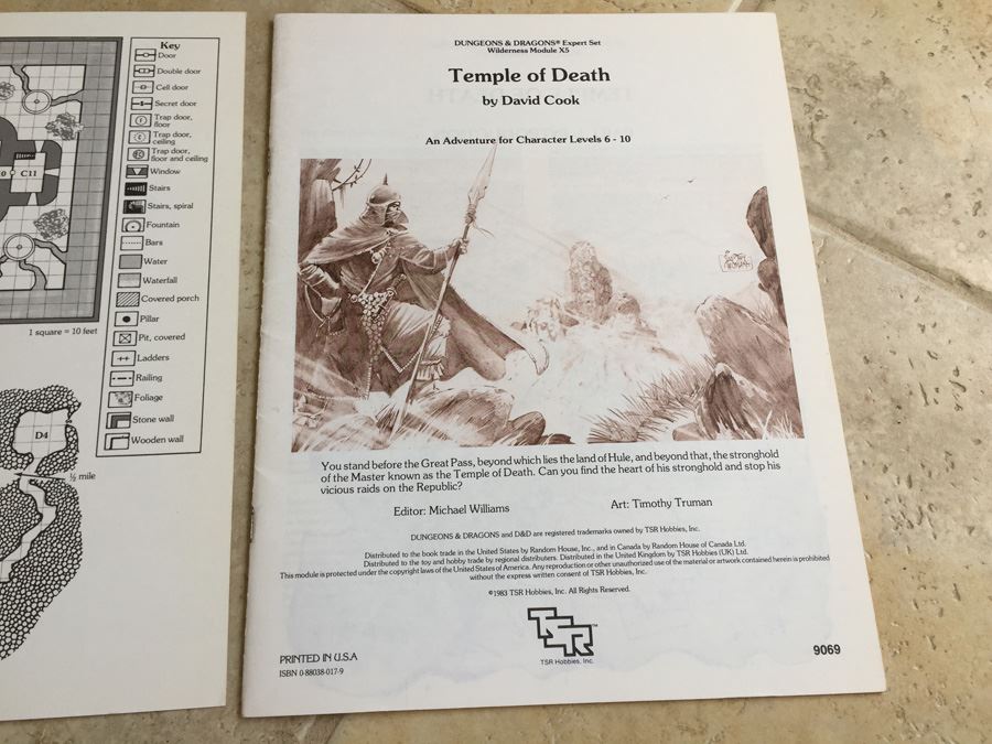Temple of Death (Dungeons and Dragons Expert Module X5) TSR 1983 [Photo 4]