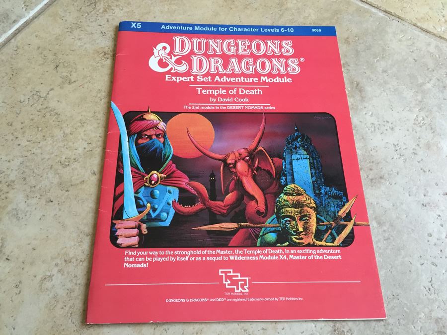 Temple of Death (Dungeons and Dragons Expert Module X5) TSR 1983