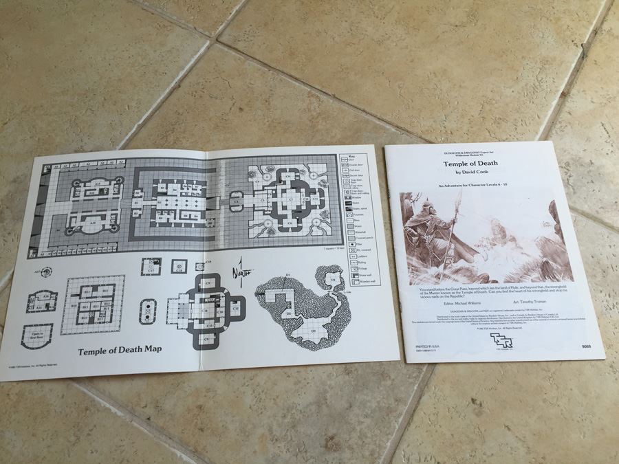 Temple of Death (Dungeons and Dragons Expert Module X5) TSR 1983 [Photo 2]