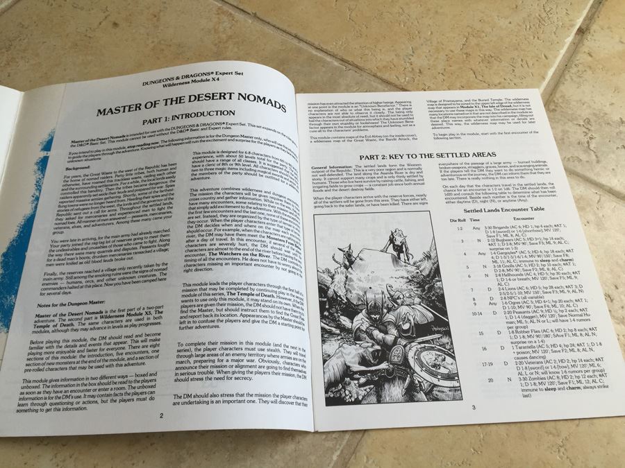 Master of the Desert Nomads (Dungeons & Dragons Expert Module X4) TSR 1983 [Photo 10]