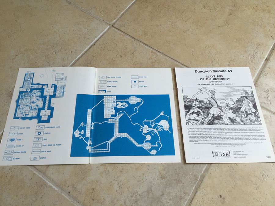 Slave Pits of the Undercity (Advanced Dungeons & Dragons module A1) TSR 1980 [Photo 3]