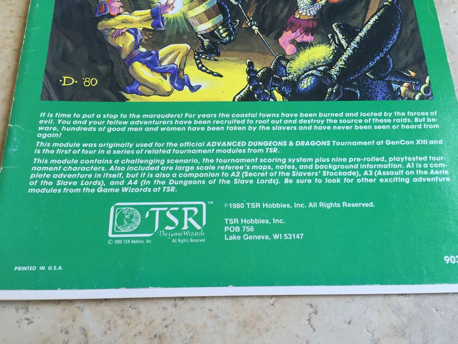 Slave Pits of the Undercity (Advanced Dungeons & Dragons module A1) TSR 1980 [Photo 5]