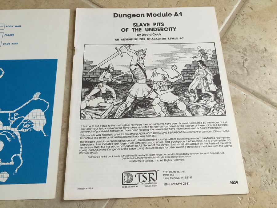 Slave Pits of the Undercity (Advanced Dungeons & Dragons module A1) TSR 1980 [Photo 7]