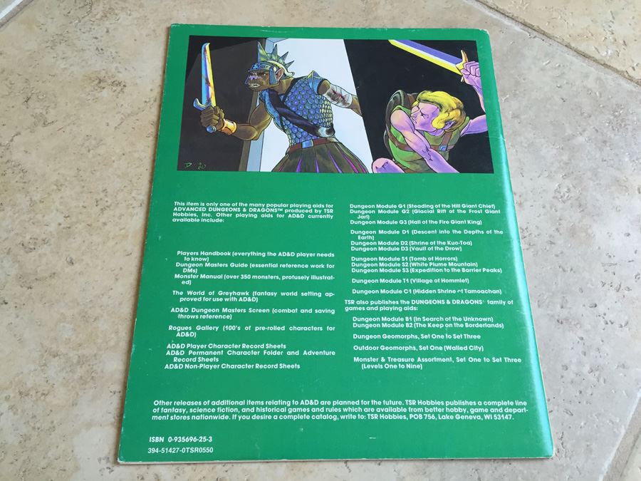 Slave Pits of the Undercity (Advanced Dungeons & Dragons module A1) TSR 1980 [Photo 11]