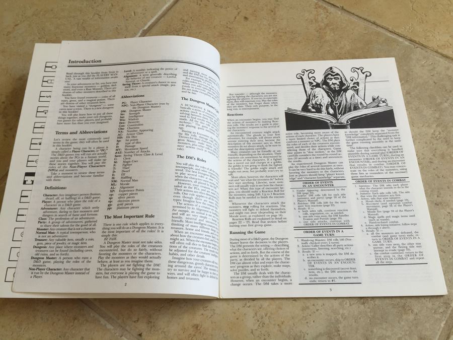 Dungeons & Dragons Dungeon Masters Rulebook TSR 1983