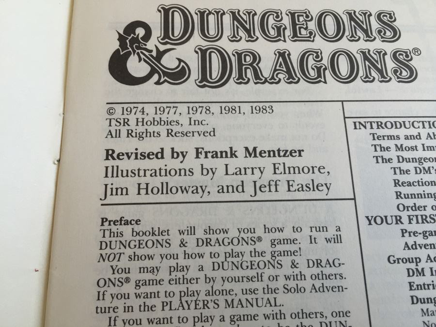 Dungeons & Dragons Dungeon Masters Rulebook TSR 1983 [Photo 7]
