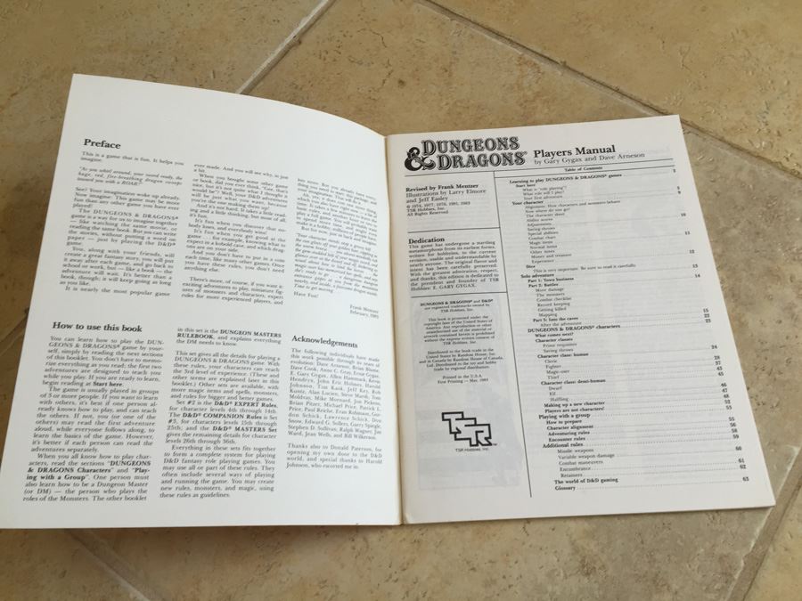 Dungeons & Dragons Players Manual TSR 1983 [Photo 3]