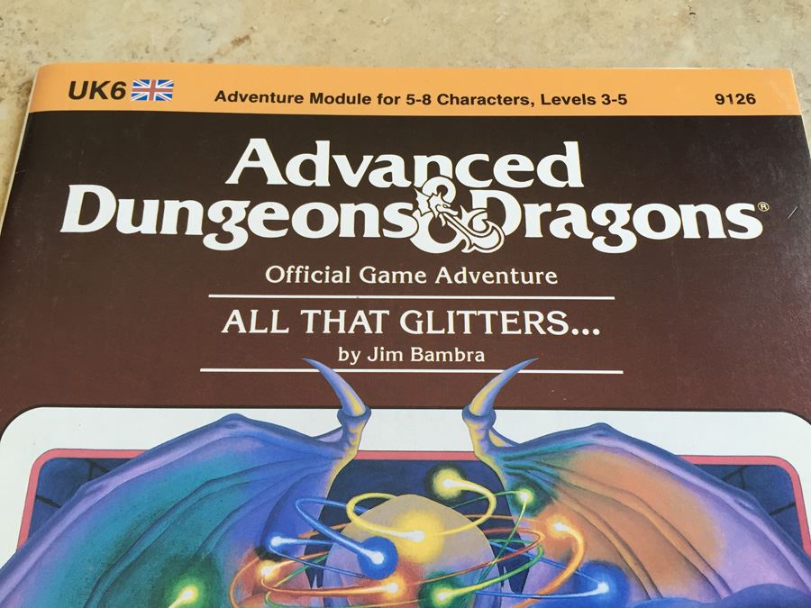 All That Glitters (Advanced Dungeons & Dragons Module UK6) TSR 1984 [Photo 2]