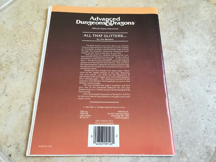 All That Glitters (Advanced Dungeons & Dragons Module UK6) TSR 1984 [Photo 13]