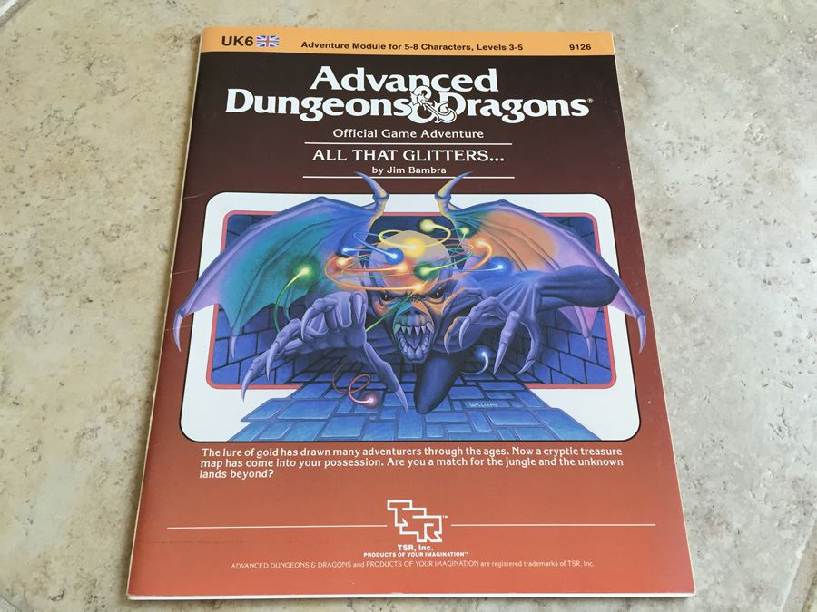 All That Glitters (Advanced Dungeons & Dragons Module UK6) TSR 1984