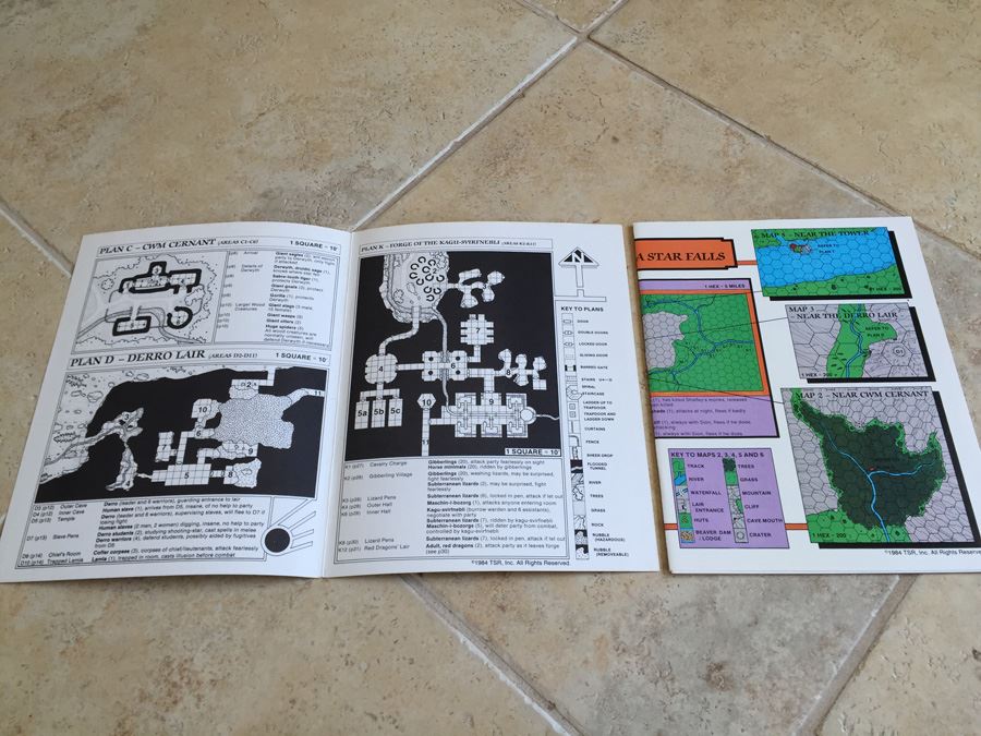 When a Star Falls (Advanced Dungeons & Dragons module UK4) TSR 1984 [Photo 3]