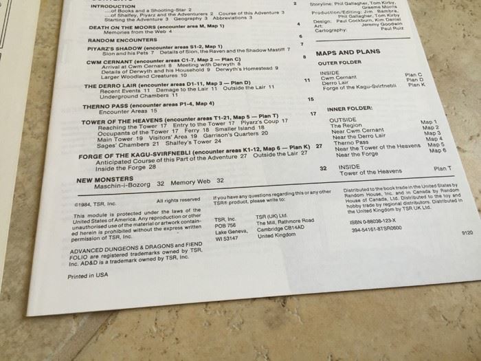 When a Star Falls (Advanced Dungeons & Dragons module UK4) TSR 1984 [Photo 9]