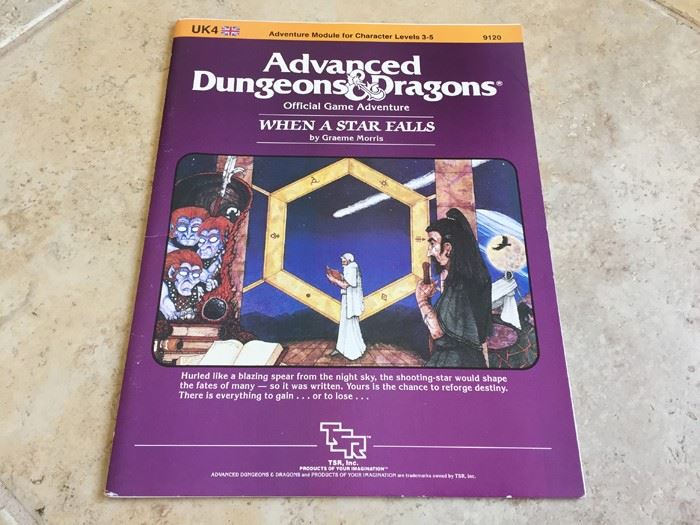 When a Star Falls (Advanced Dungeons & Dragons module UK4) TSR 1984