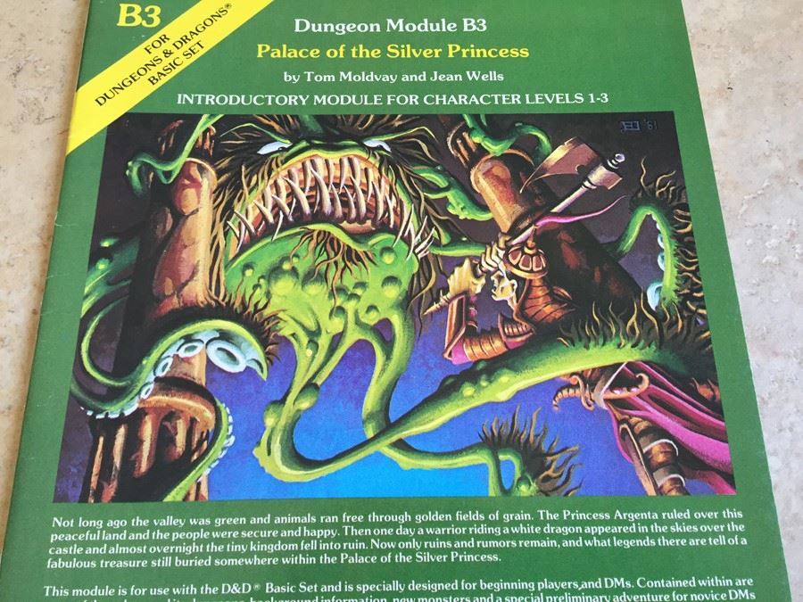 Palace of the Silver Princess: Dungeon & Dragons Module B3 TSR 1980 [Photo 4]