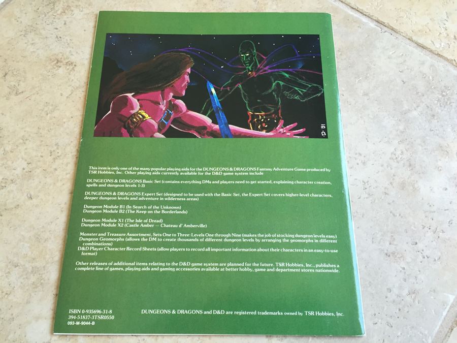Palace of the Silver Princess: Dungeon & Dragons Module B3 TSR 1980 [Photo 11]