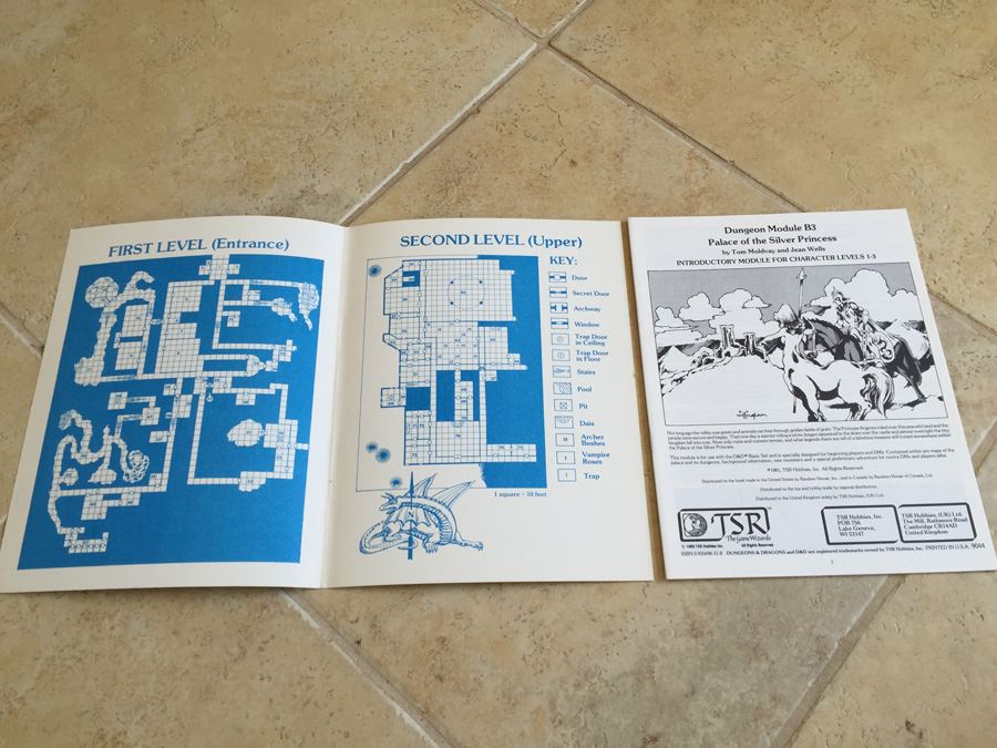 Palace of the Silver Princess: Dungeon & Dragons Module B3 TSR 1980 [Photo 3]
