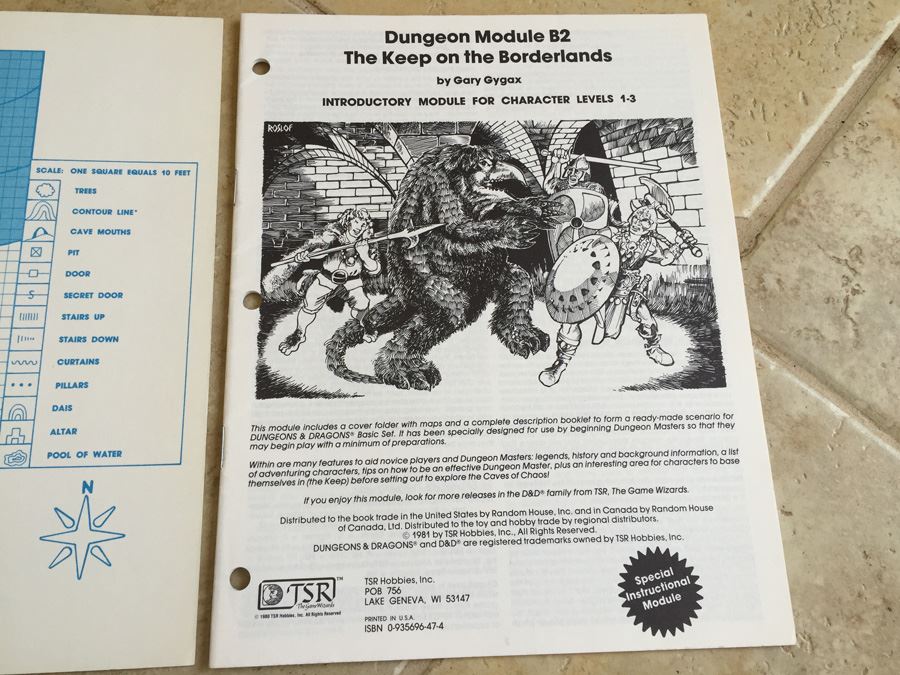 Keep on the Borderlands Dungeon Module B2: Dungeons & Dragons Introductory Module for Character Levels 1-3 TSR 1980 [Photo 7]