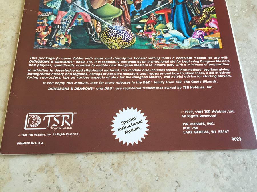 In Search of the Unknown (Dungeons & Dragons Module B1) (Dungeon module) TSR 1981 [Photo 5]