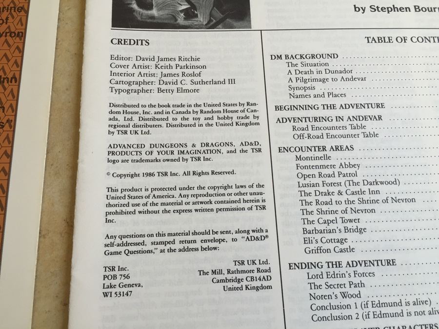 Destiny of Kings (Advanced Dungeons & Dragons Adventure, No. N3) TSR 1986 [Photo 9]