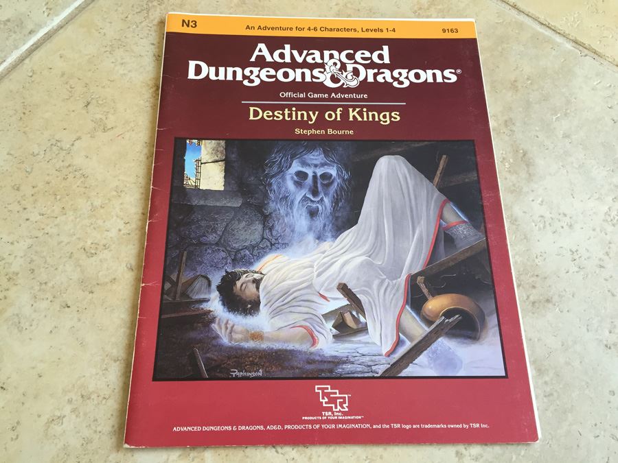 Destiny of Kings (Advanced Dungeons & Dragons Adventure, No. N3) TSR 1986