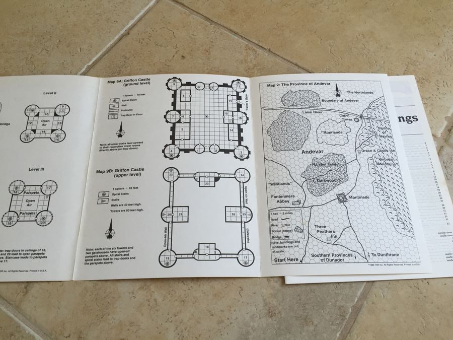 Destiny of Kings (Advanced Dungeons & Dragons Adventure, No. N3) TSR 1986 [Photo 7]