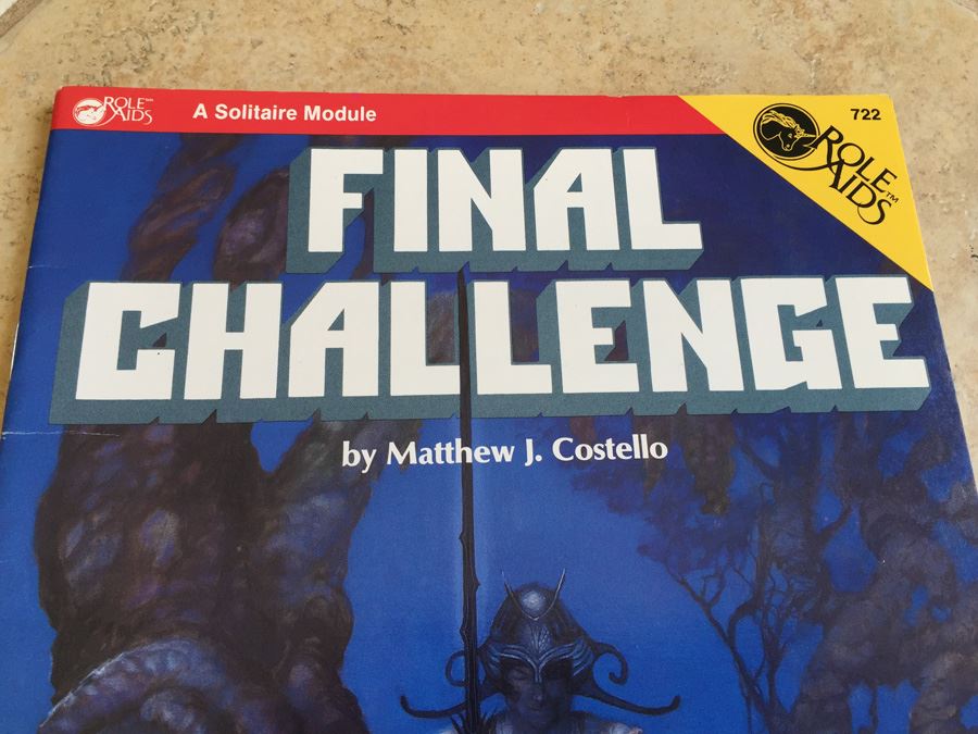 Advanced Dungeons & Dragons Final Challenge Solitaire Module Role Aids 722 Ad&d Mayfair Games 1984 [Photo 2]