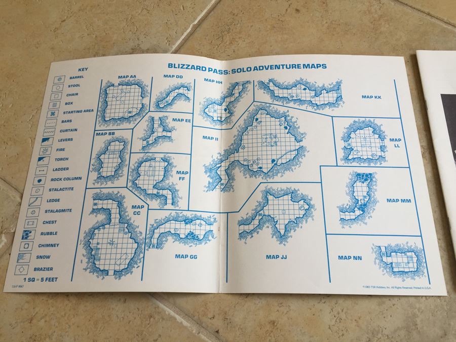 Blizzard Pass (Dungeons & Dragons Module M1) TSR 1983 [Photo 6]