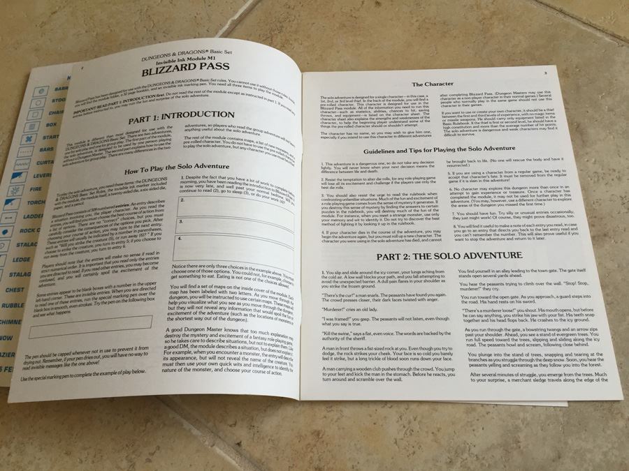 Blizzard Pass (Dungeons & Dragons Module M1) TSR 1983 [Photo 8]