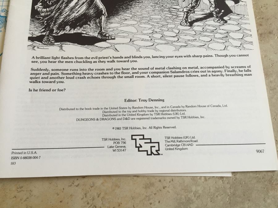 Blizzard Pass (Dungeons & Dragons Module M1) TSR 1983 [Photo 7]