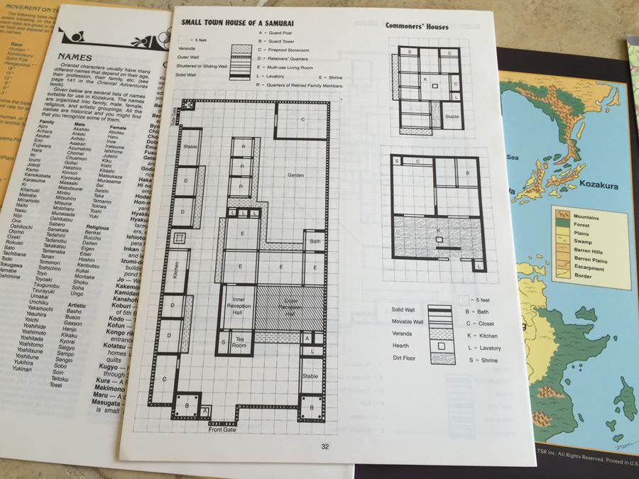 Swords of the Daimyo Module OA1 (Oriental Adventures) TSR 1986 [Photo 13]