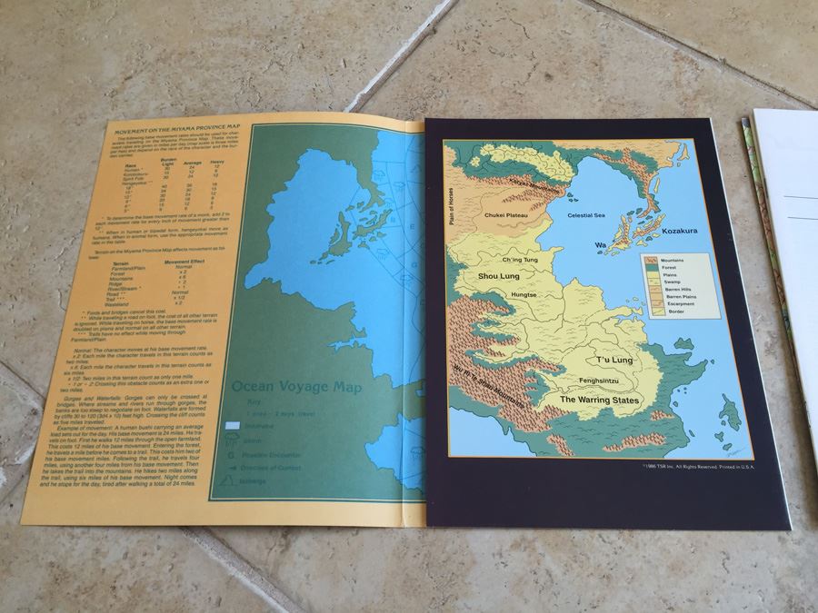 Swords of the Daimyo Module OA1 (Oriental Adventures) TSR 1986 [Photo 6]