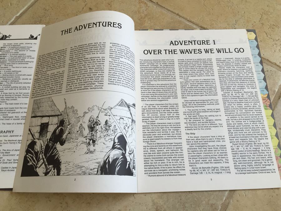 Swords of the Daimyo Module OA1 (Oriental Adventures) TSR 1986 [Photo 12]