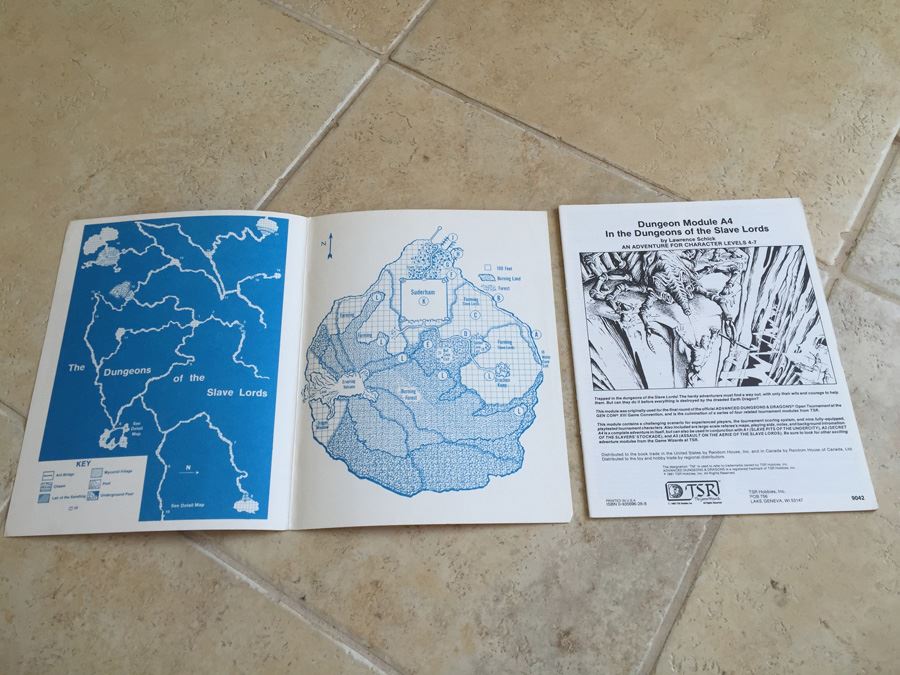 Advanced Dungeons and Dragons: Dungeon Module A4, In the Dungeons of the Slave Lords TSR 1981 [Photo 3]