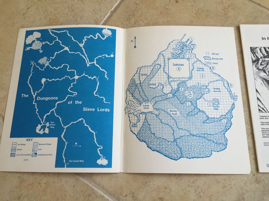 Advanced Dungeons and Dragons: Dungeon Module A4, In the Dungeons of the Slave Lords TSR 1981 [Photo 6]