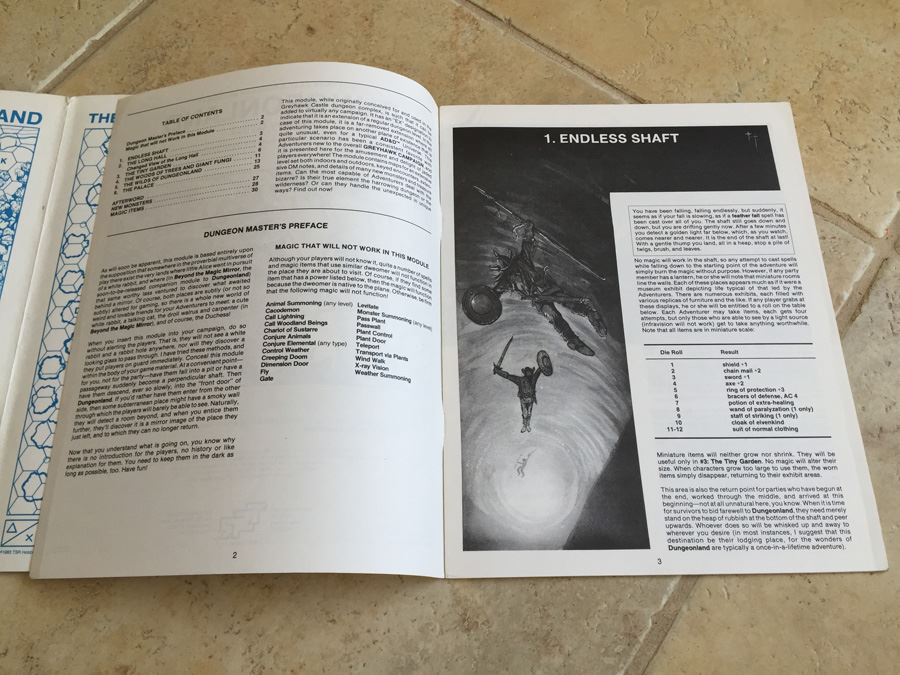 Dungeonland (Advanced Dungeons & Dragons Module EX1) TSR 1983 [Photo 9]