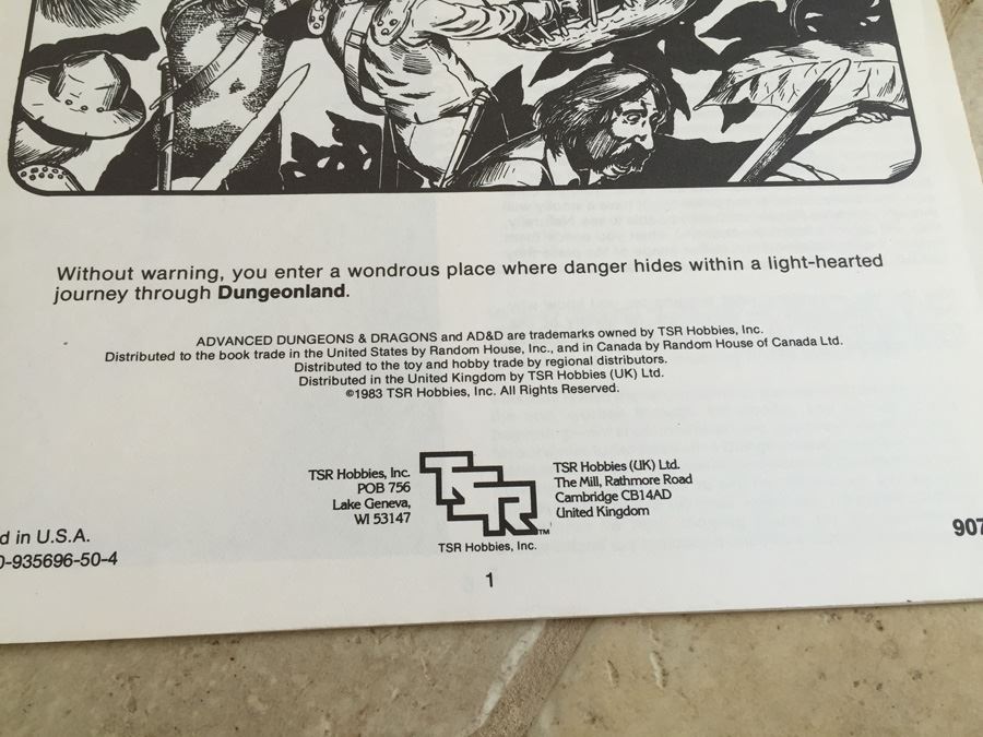 Dungeonland (Advanced Dungeons & Dragons Module EX1) TSR 1983 [Photo 8]
