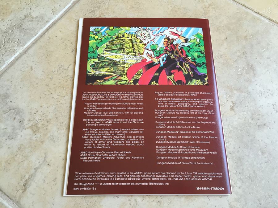 The Hidden Shrine of Tamoachan : Advanced Dungeons & Dragons Module C1 : 9032 TSR 1980 [Photo 16]