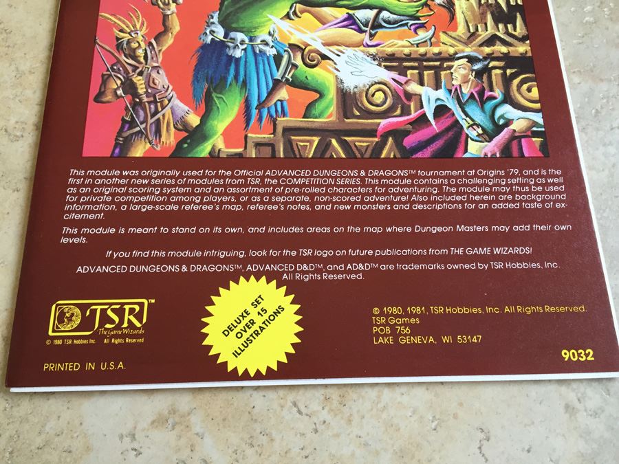 The Hidden Shrine of Tamoachan : Advanced Dungeons & Dragons Module C1 : 9032 TSR 1980 [Photo 5]