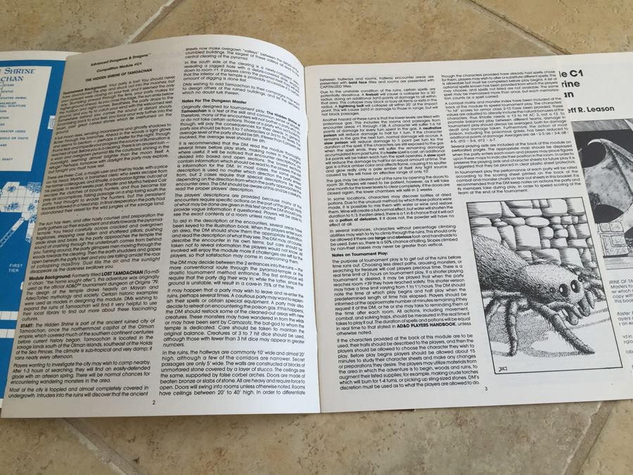 The Hidden Shrine of Tamoachan : Advanced Dungeons & Dragons Module C1 : 9032 TSR 1980 [Photo 10]