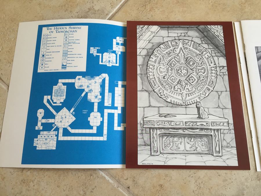 The Hidden Shrine of Tamoachan : Advanced Dungeons & Dragons Module C1 : 9032 TSR 1980 [Photo 6]