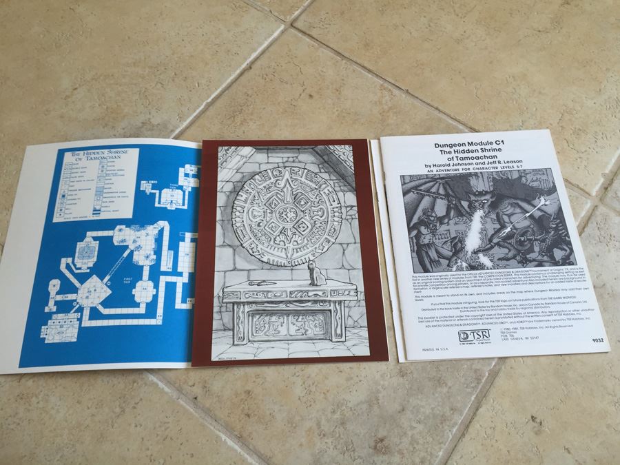 The Hidden Shrine of Tamoachan : Advanced Dungeons & Dragons Module C1 : 9032 TSR 1980 [Photo 3]