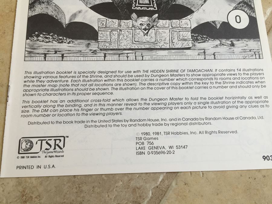 The Hidden Shrine of Tamoachan : Advanced Dungeons & Dragons Module C1 : 9032 TSR 1980 [Photo 13]